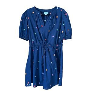 Cleo Embroidered Cotton Mini Dress Velvet by Graham & Spencer